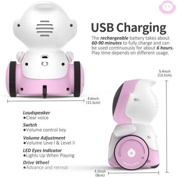 Robot Toys, Rechargeable Smart Talking Robot for Kids, Intelligent Robot - Picture 6 of 7